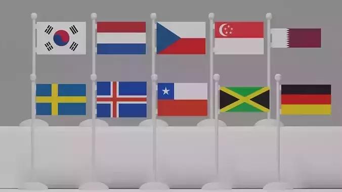 Flag and Pole Collection 2