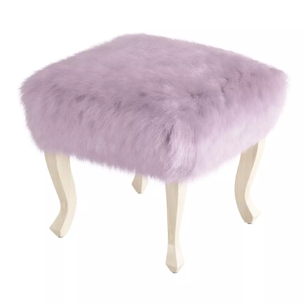Homepop Decorative Square Ottoman 3D model