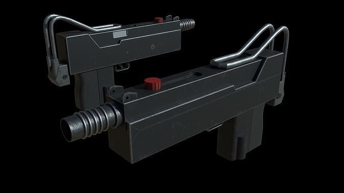 Submachine Gun Free low-poly 3D model