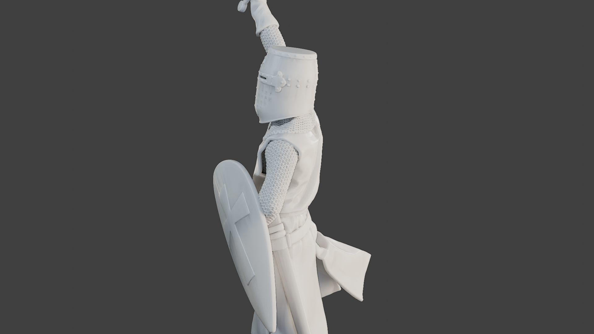 Knight Templar Victory T1 3D print model_26