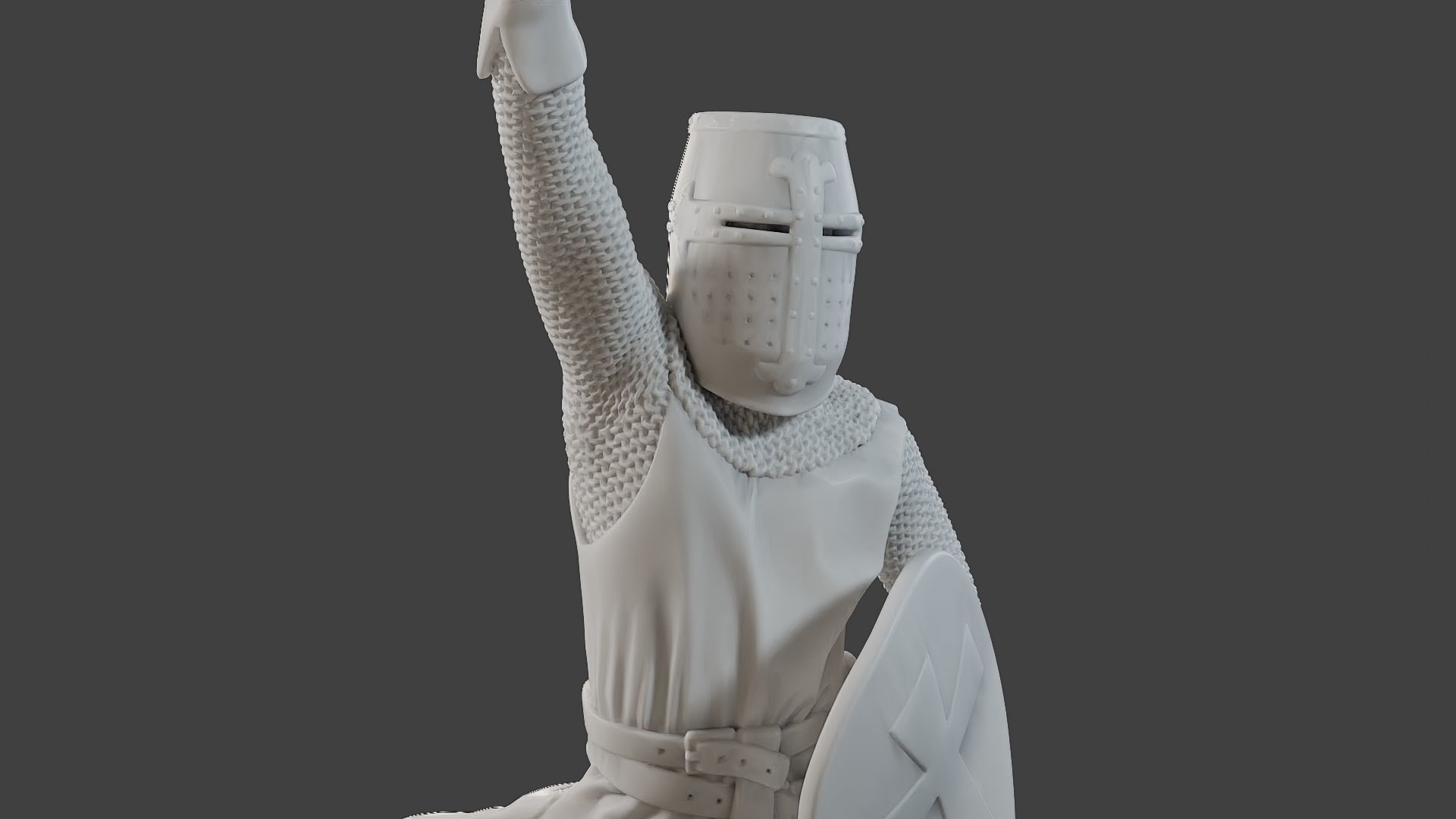 Knight Templar Victory T1 3D print model_19