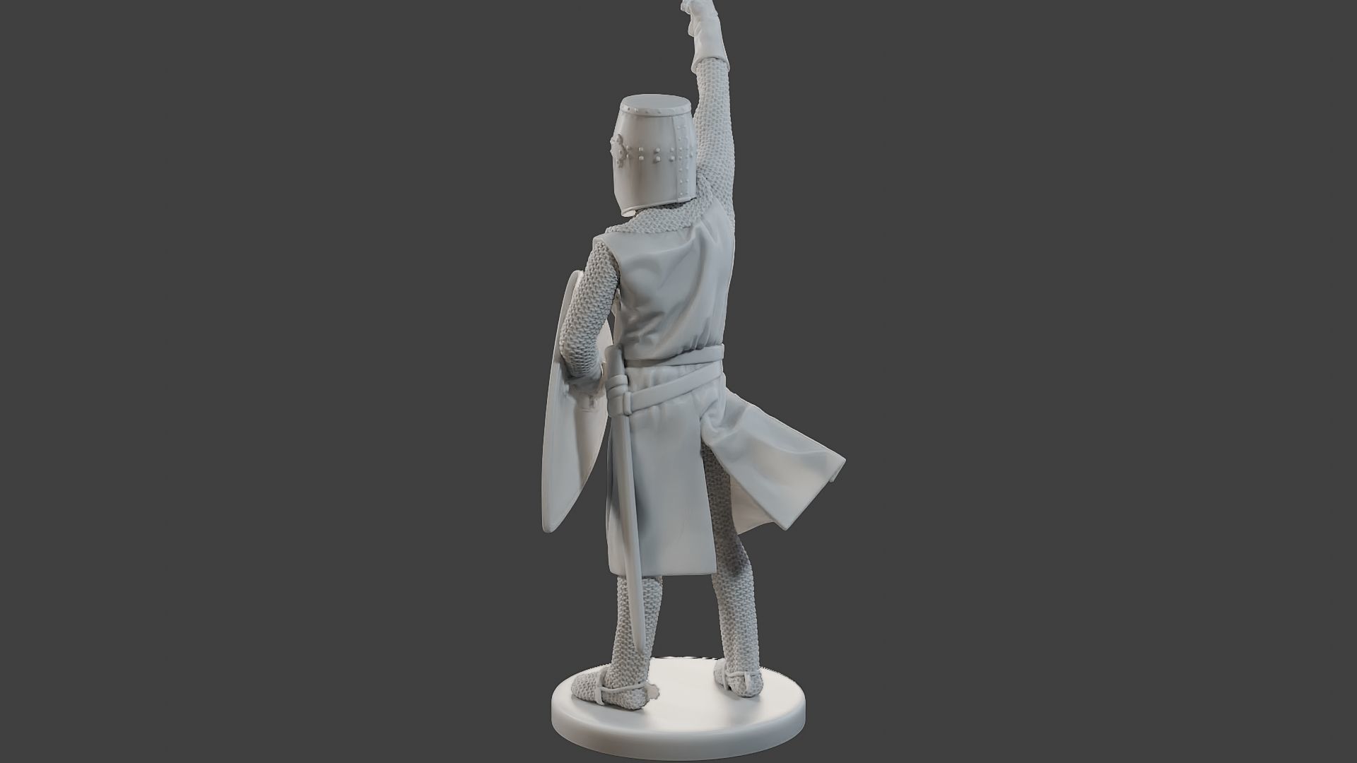 Knight Templar Victory T1 3D print model_5