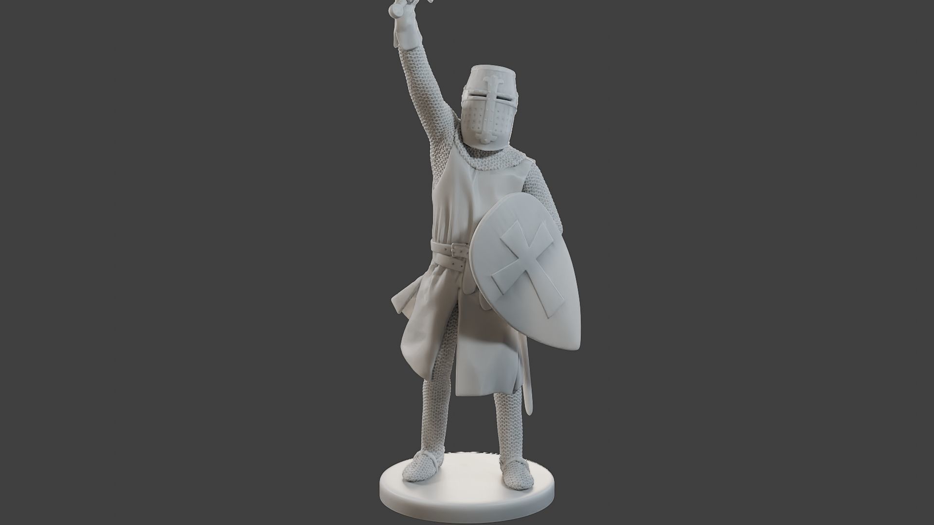 Knight Templar Victory T1 3D print model_1
