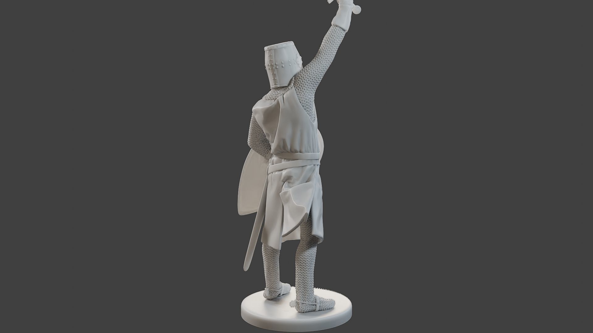 Knight Templar Victory T1 3D print model_7