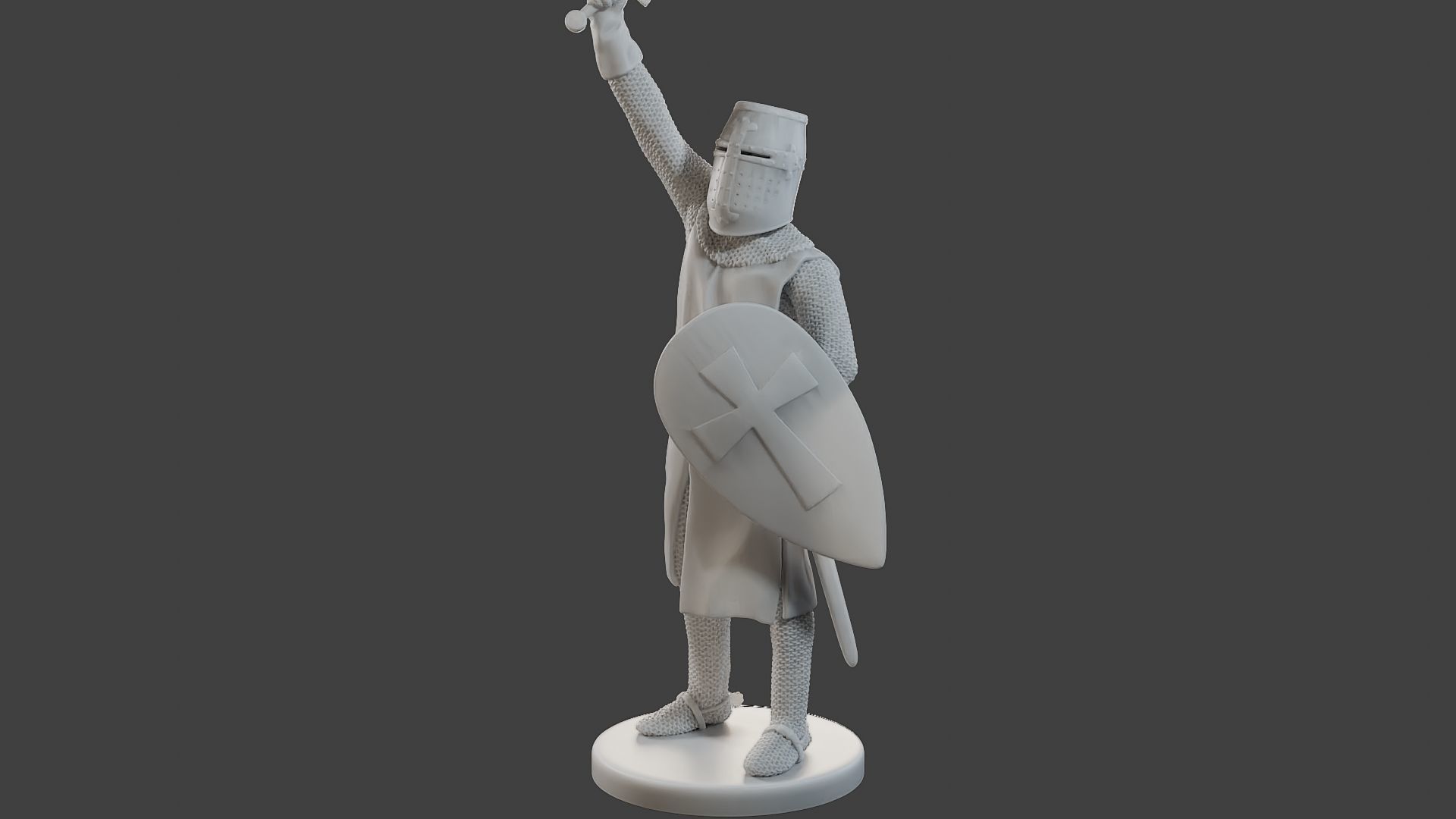 Knight Templar Victory T1 3D print model_2