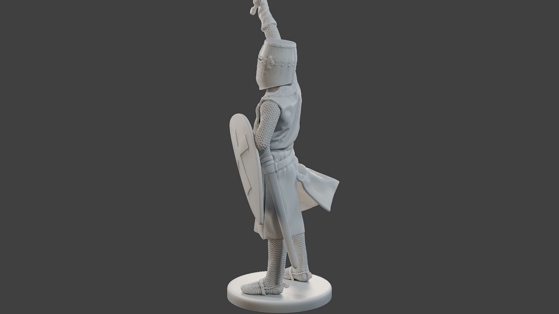 Knight Templar Victory T1 3D print model_4