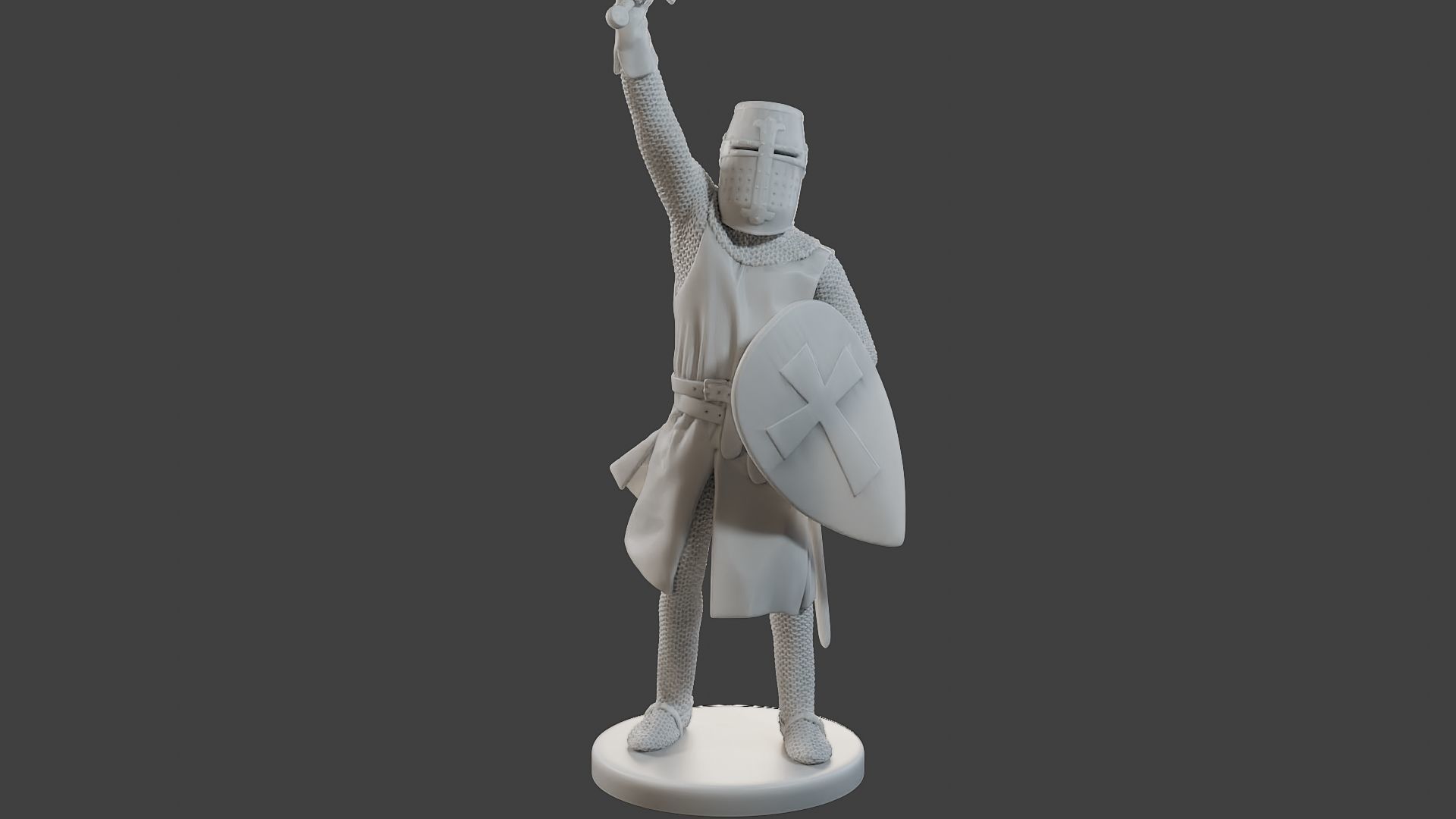 Knight Templar Victory T1 3D print model_11