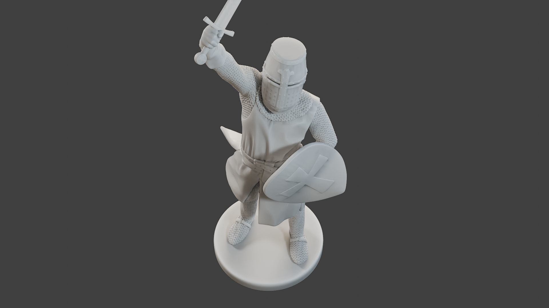 Knight Templar Victory T1 3D print model_14