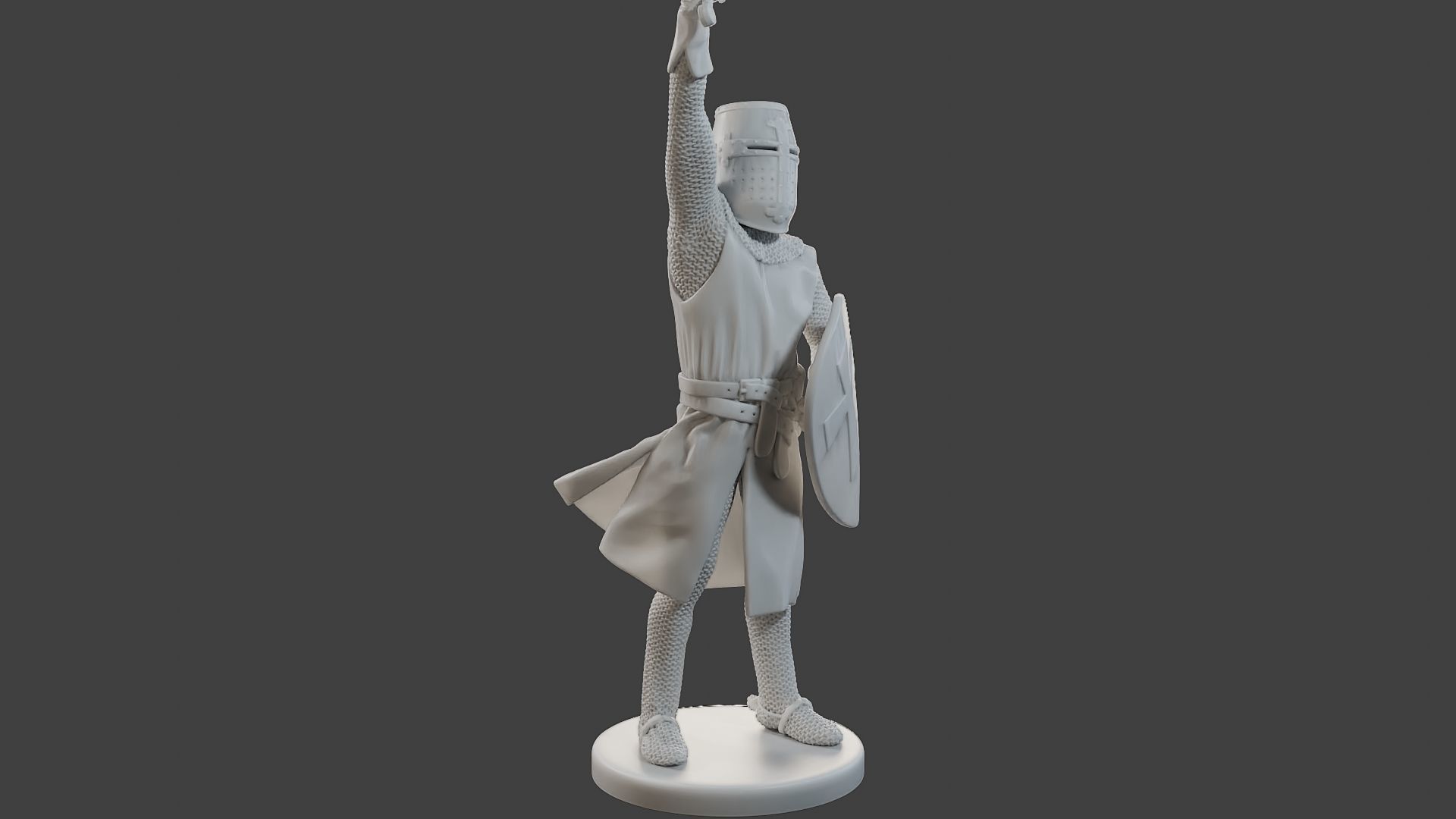 Knight Templar Victory T1 3D print model_10