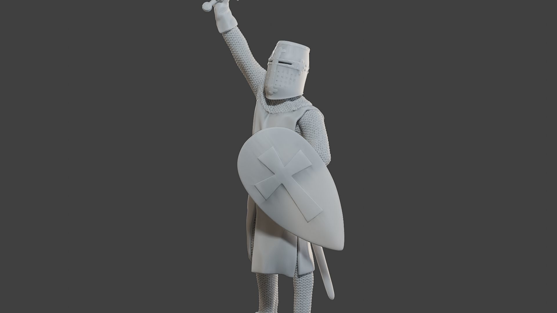 Knight Templar Victory T1 3D print model_27