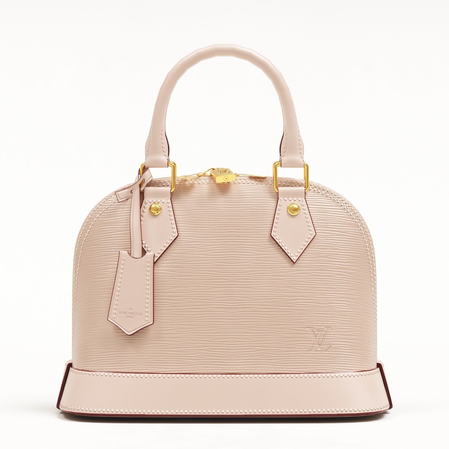 Louis Vuitton Alma BB Top Handle Bag in Epi Leather Neutrals Low-poly 3D model_9