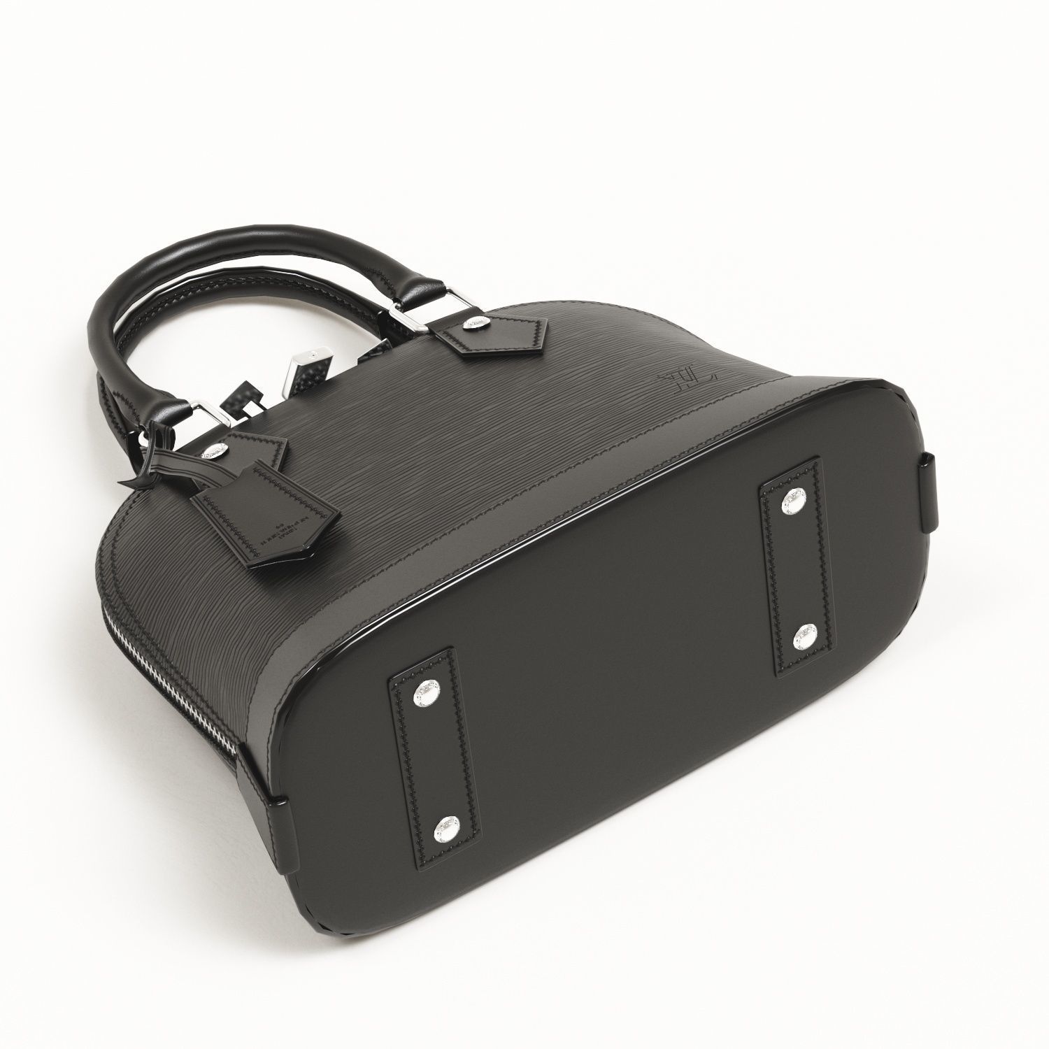 Louis Vuitton Alma BB Top Handle Bag in Epi Leather Neutrals Low-poly 3D model_19