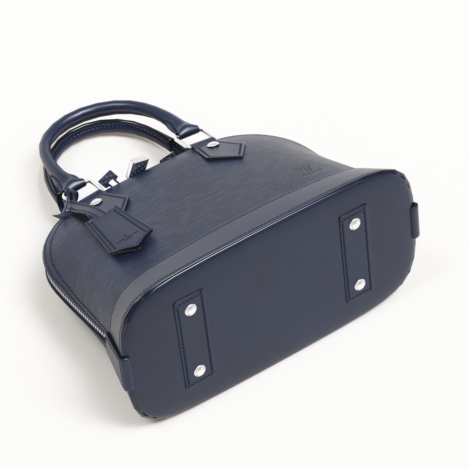 Louis Vuitton Alma BB Top Handle Bag in Epi Leather Neutrals Low-poly 3D model_7