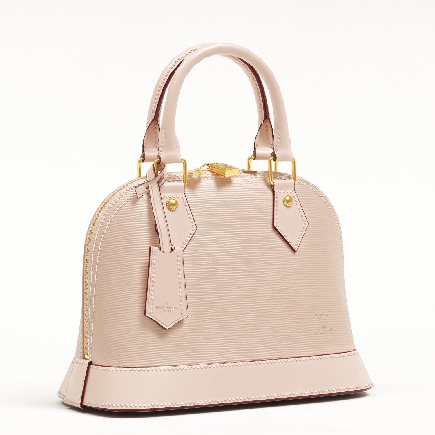 Louis Vuitton Alma BB Top Handle Bag in Epi Leather Neutrals Low-poly 3D model_8