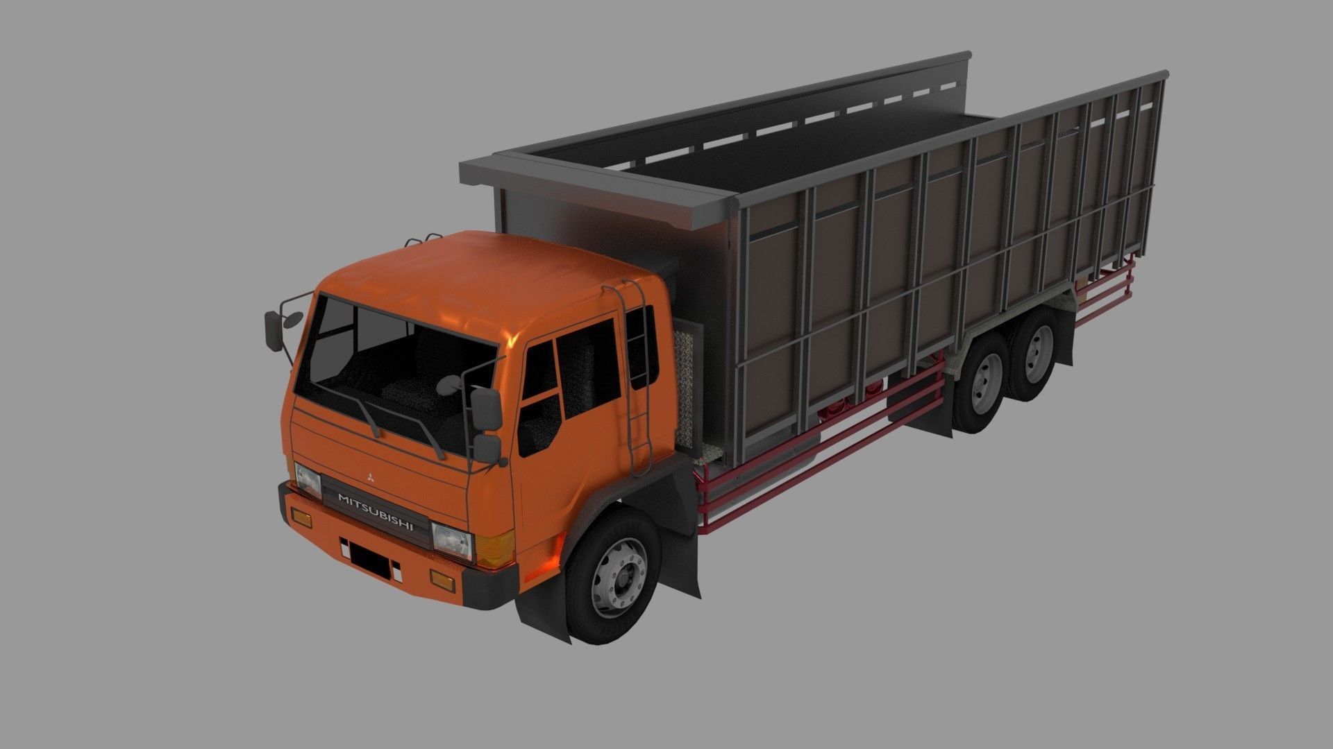 MITSUBISHI FUSO FN 527 SM Low-poly 3D model_3