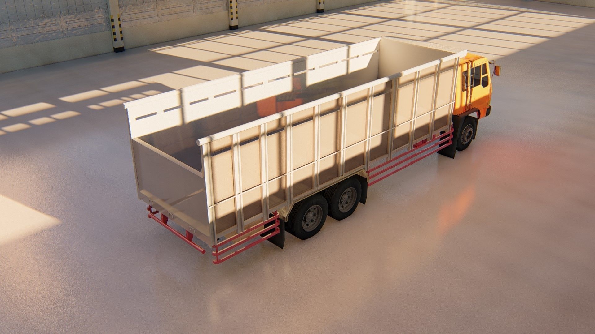 MITSUBISHI FUSO FN 527 SM Low-poly 3D model_11