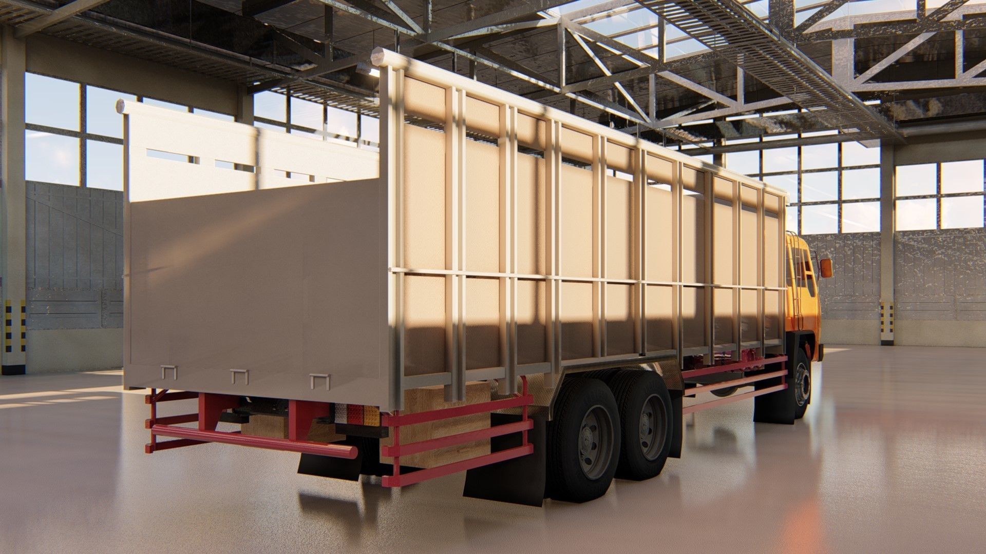 MITSUBISHI FUSO FN 527 SM Low-poly 3D model_10