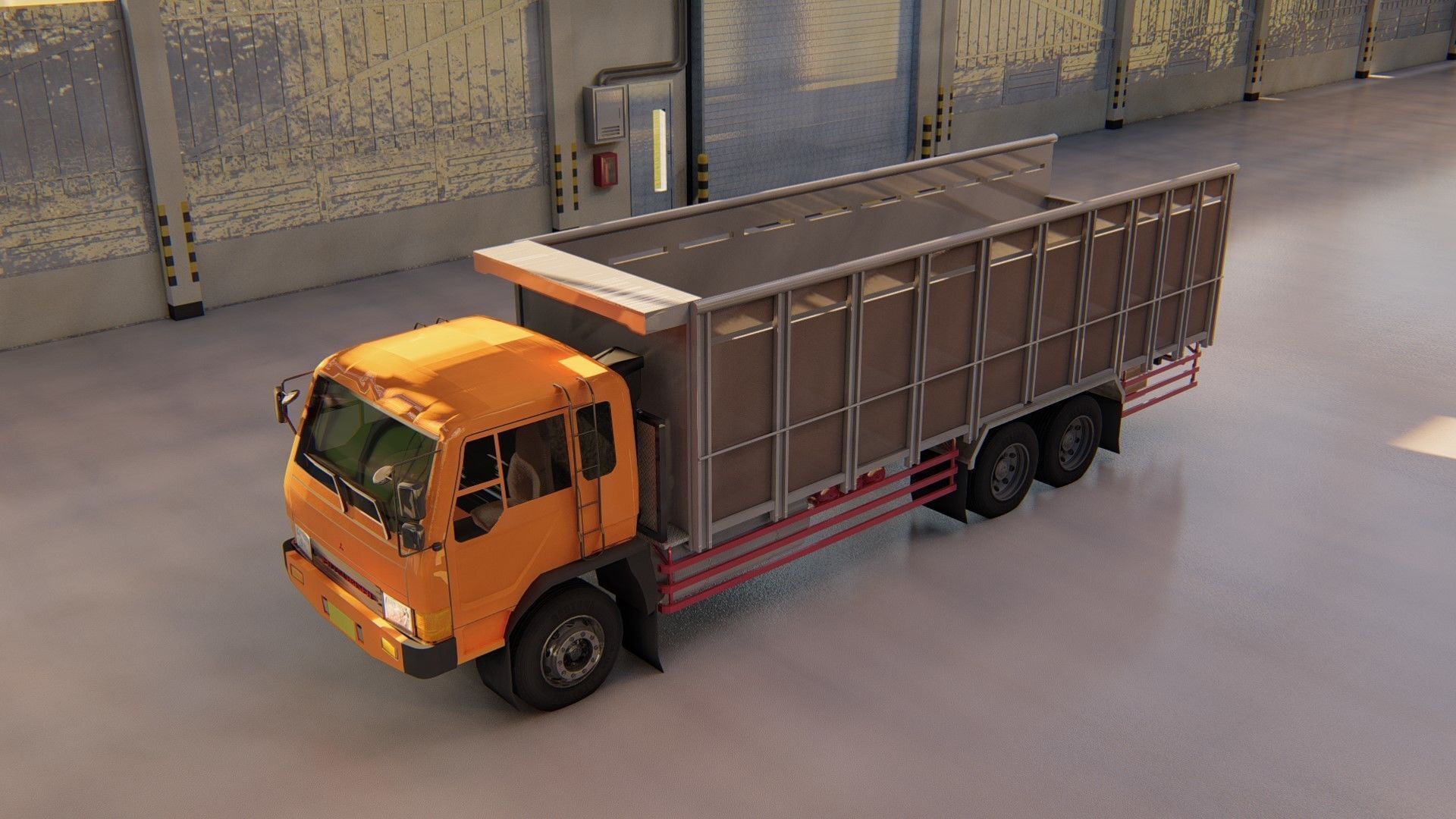 MITSUBISHI FUSO FN 527 SM Low-poly 3D model_8