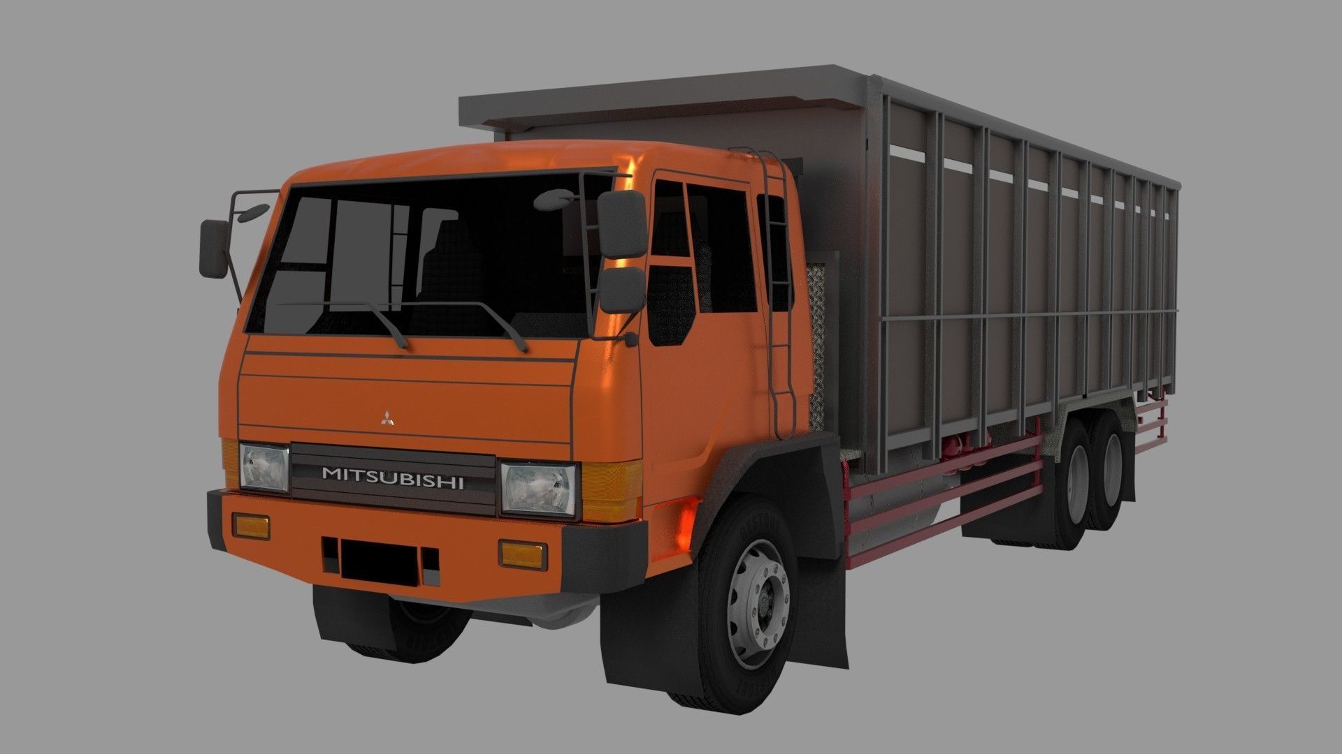 MITSUBISHI FUSO FN 527 SM Low-poly 3D model_2