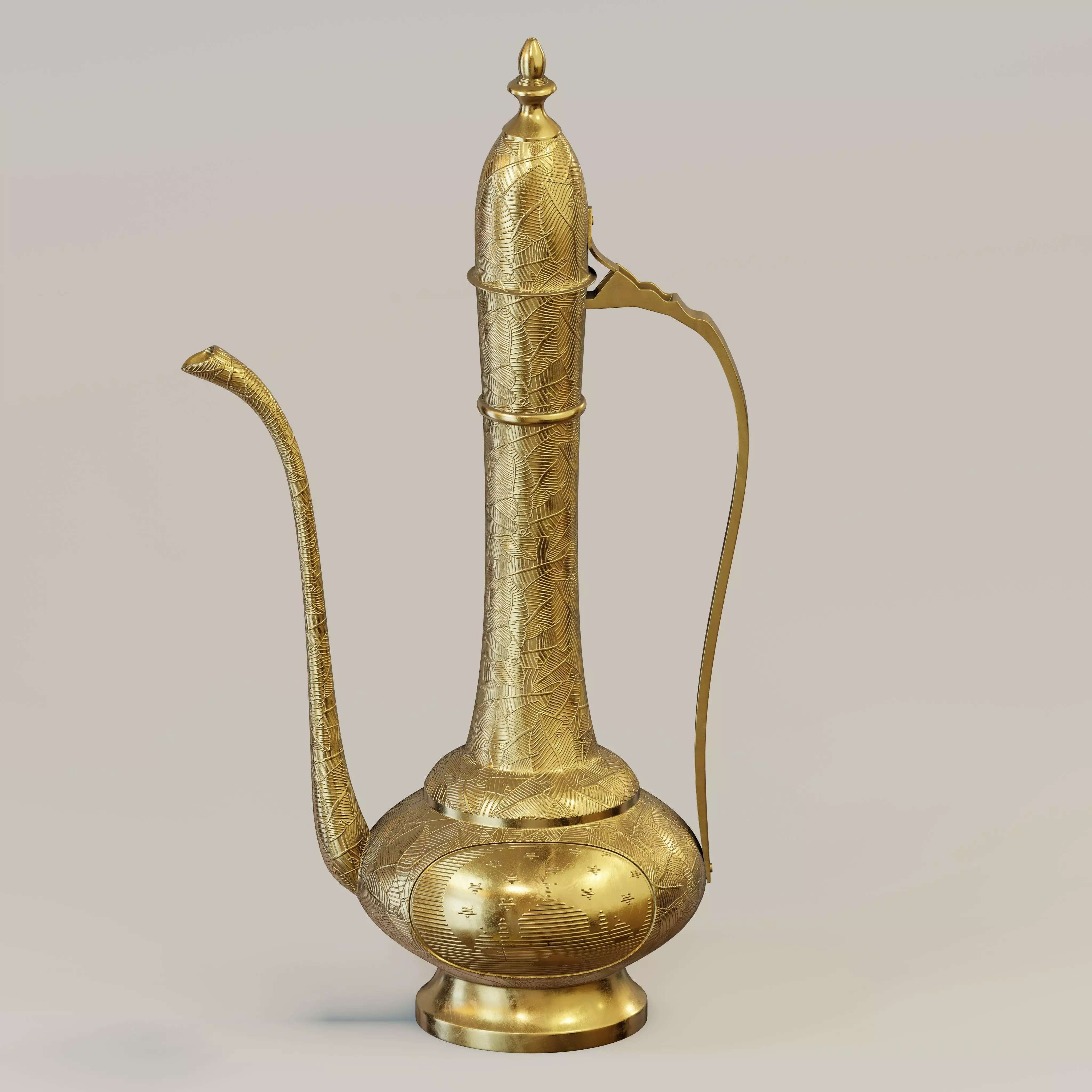 Vintage Arabic coffee pot 3D model