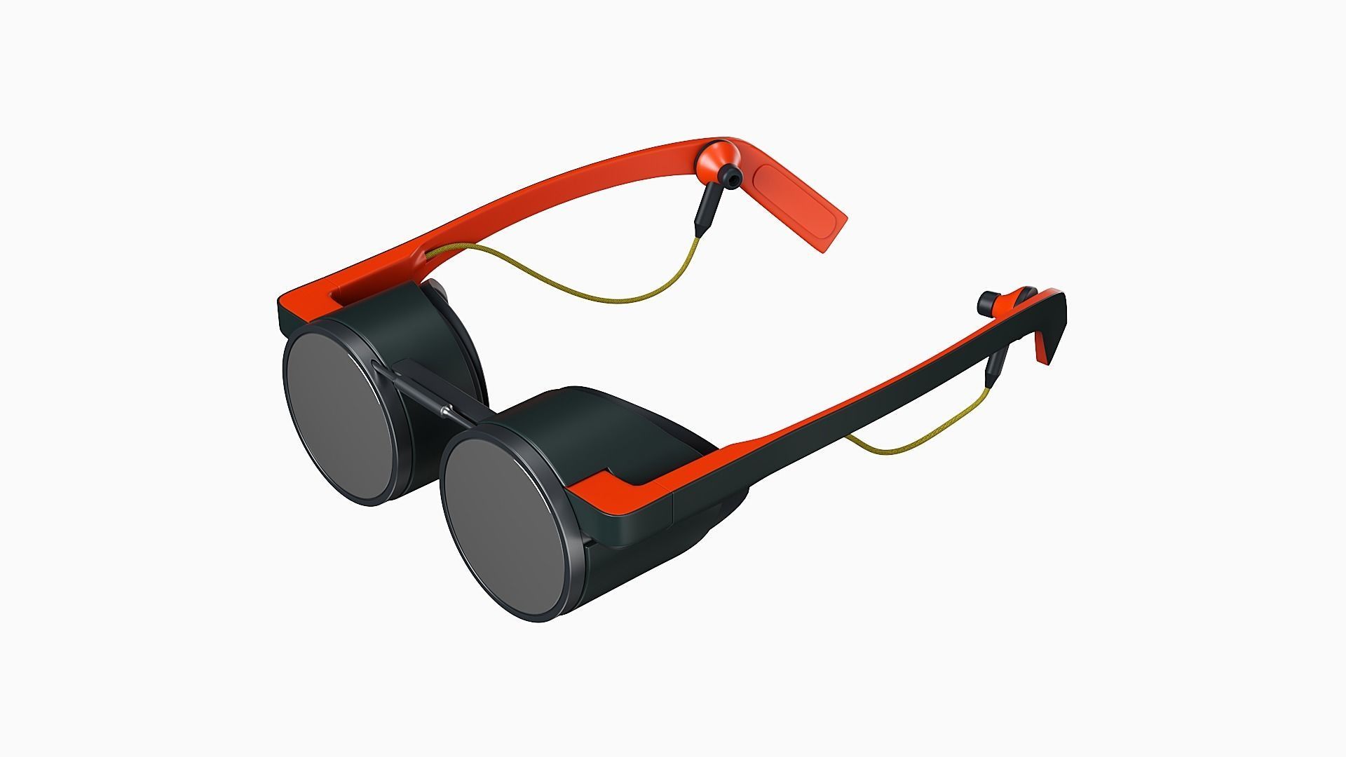 Modern looking minimalist VR headset Low-poly 3D model_8