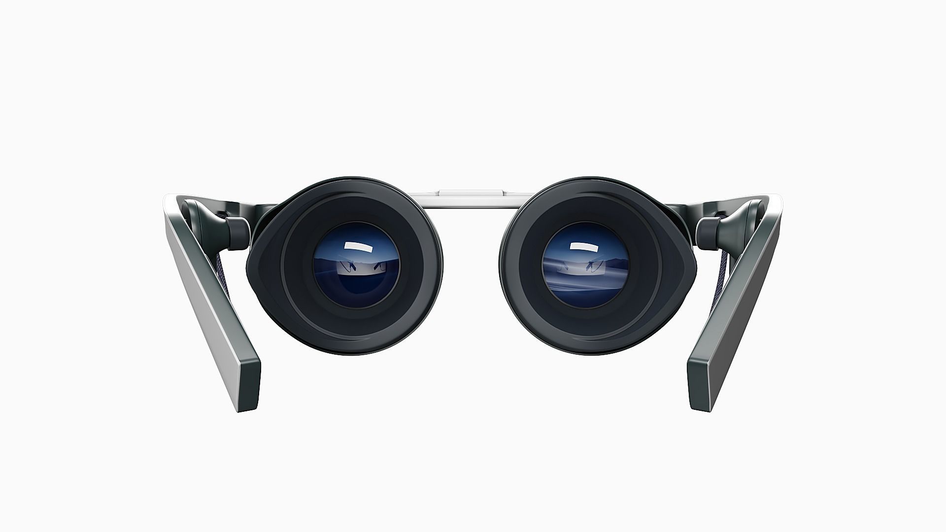 Modern looking minimalist VR headset Low-poly 3D model_6