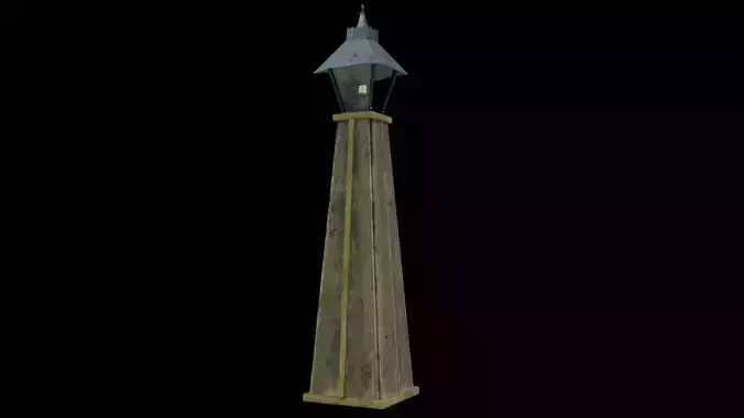 Lamp on Wood Wild West