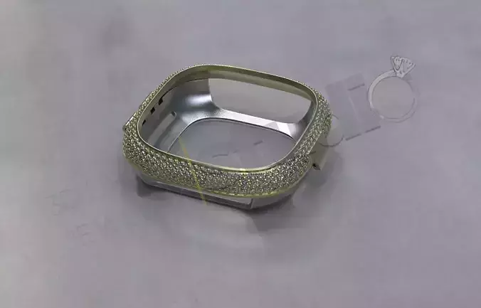 FitBit Versa 3 watch cover with diamonds