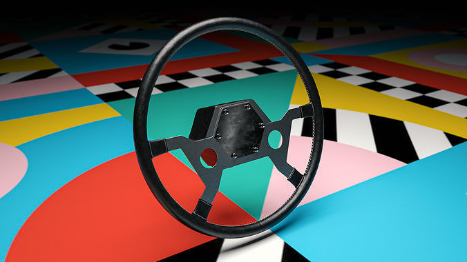 Oldtimer Steering Wheel 3D model