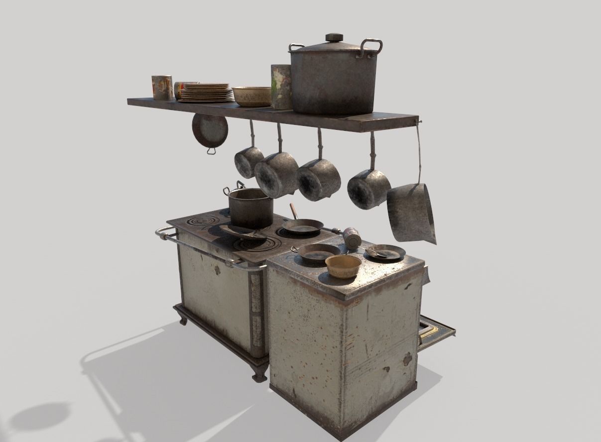 Abandoned Kitchen 3D model_10