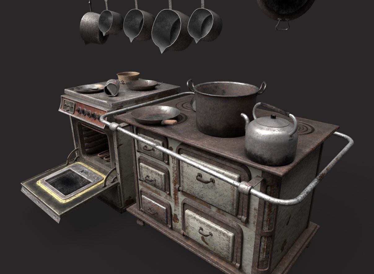 Abandoned Kitchen 3D model_12