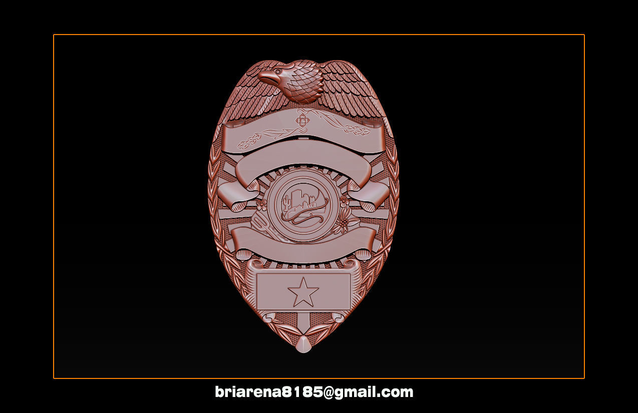 Tucson Arizona Badge - 3D Badges Collection 3D print model_11