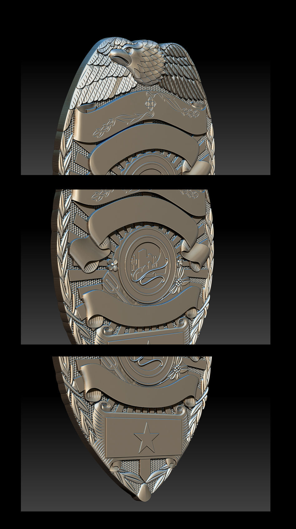 Tucson Arizona Badge - 3D Badges Collection 3D print model_4