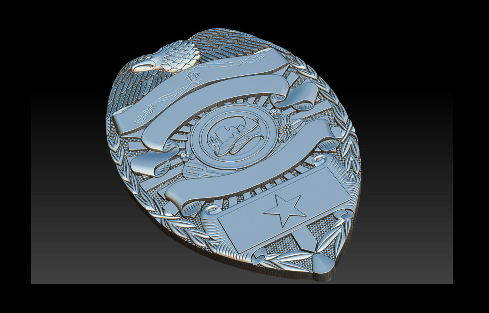 Tucson Arizona Badge - 3D Badges Collection 3D print model_12