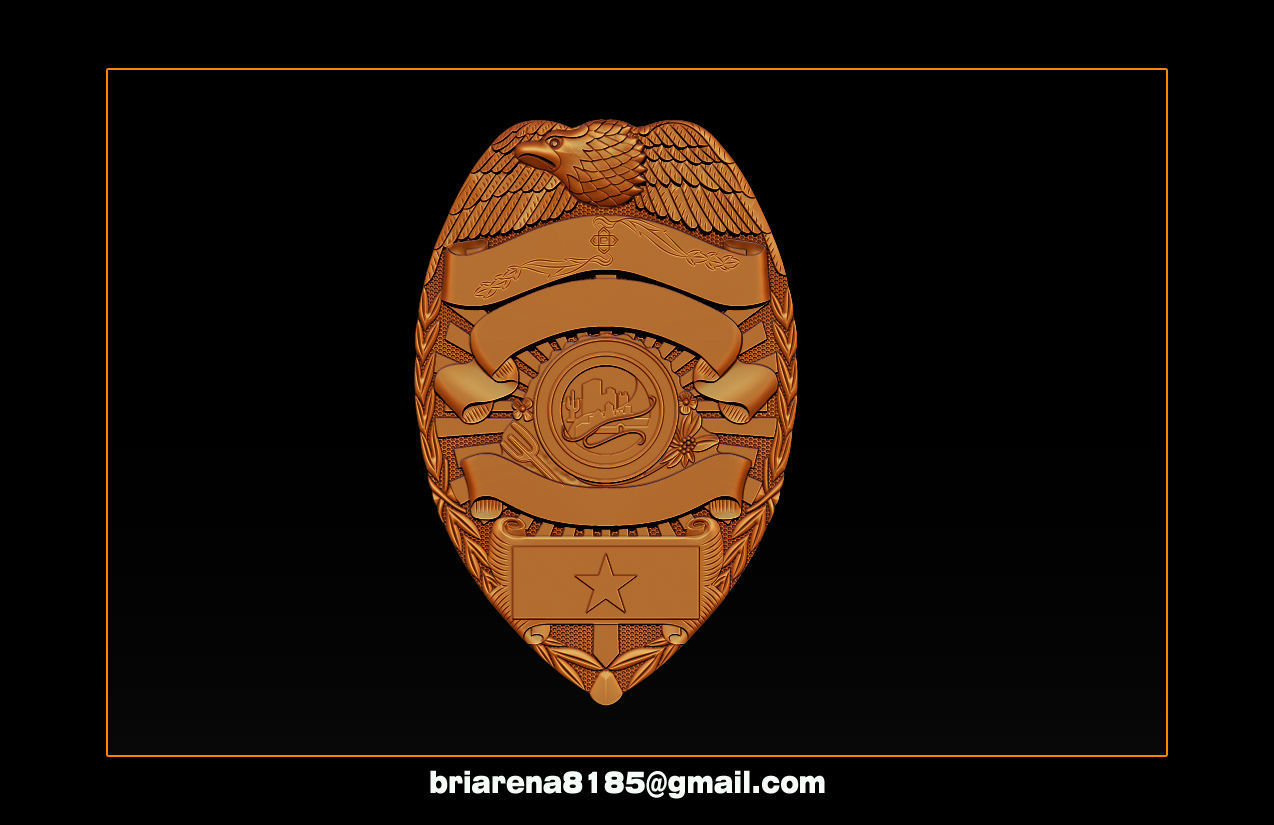 Tucson Arizona Badge - 3D Badges Collection 3D print model_6