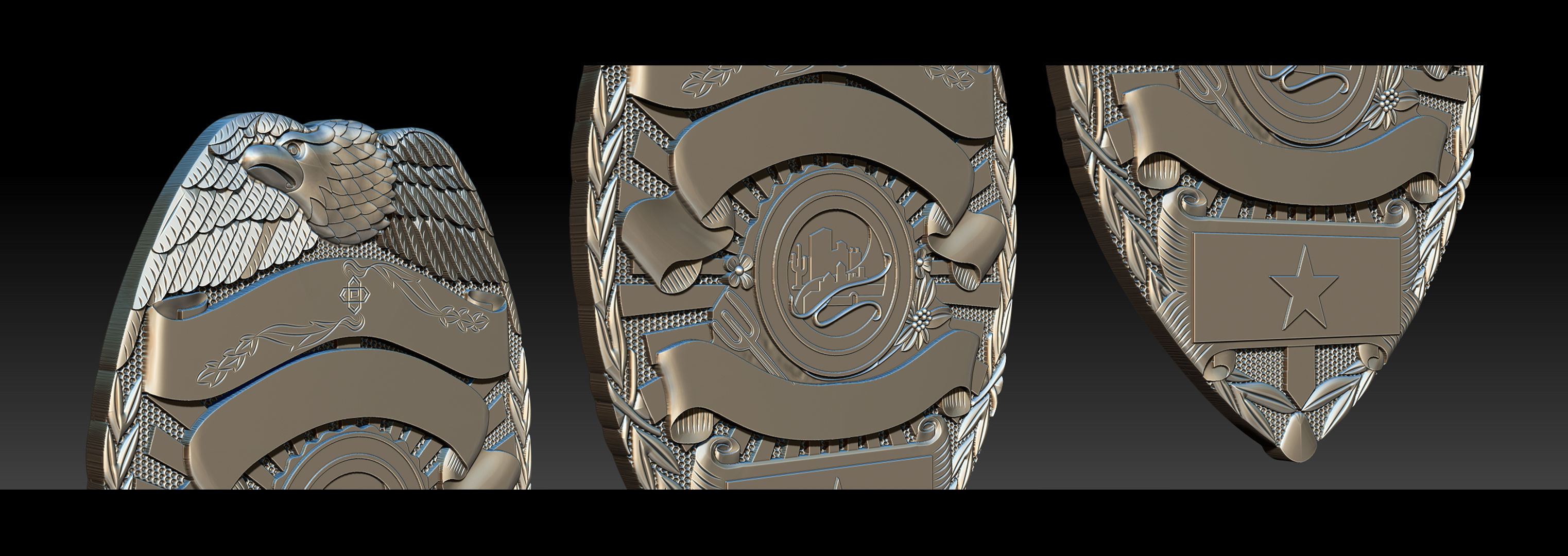 Tucson Arizona Badge - 3D Badges Collection 3D print model_3