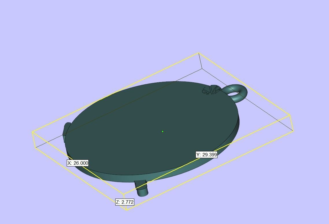 Jordan pendant trinket basketball jump slamdunk 3D print model_6