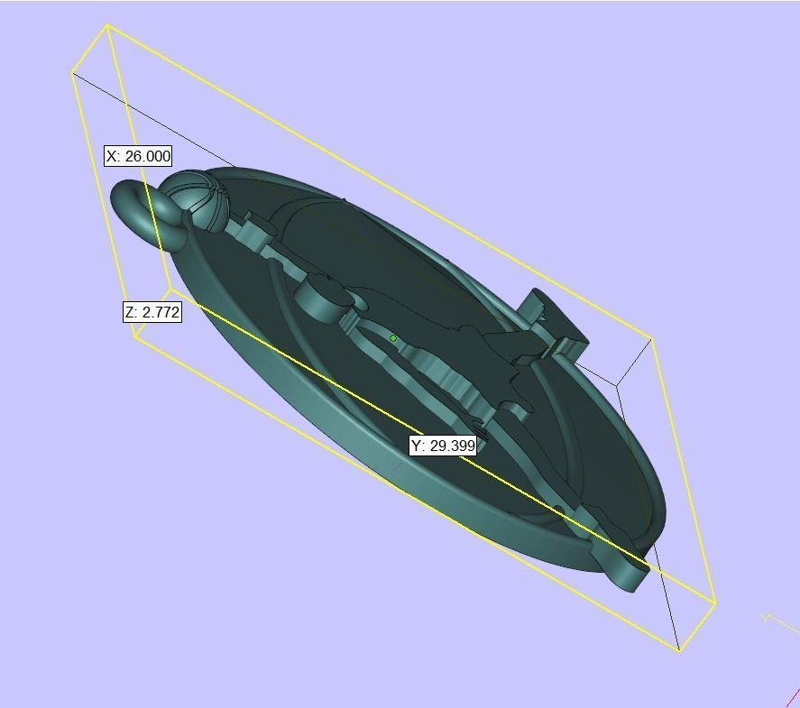 Jordan pendant trinket basketball jump slamdunk 3D print model_4