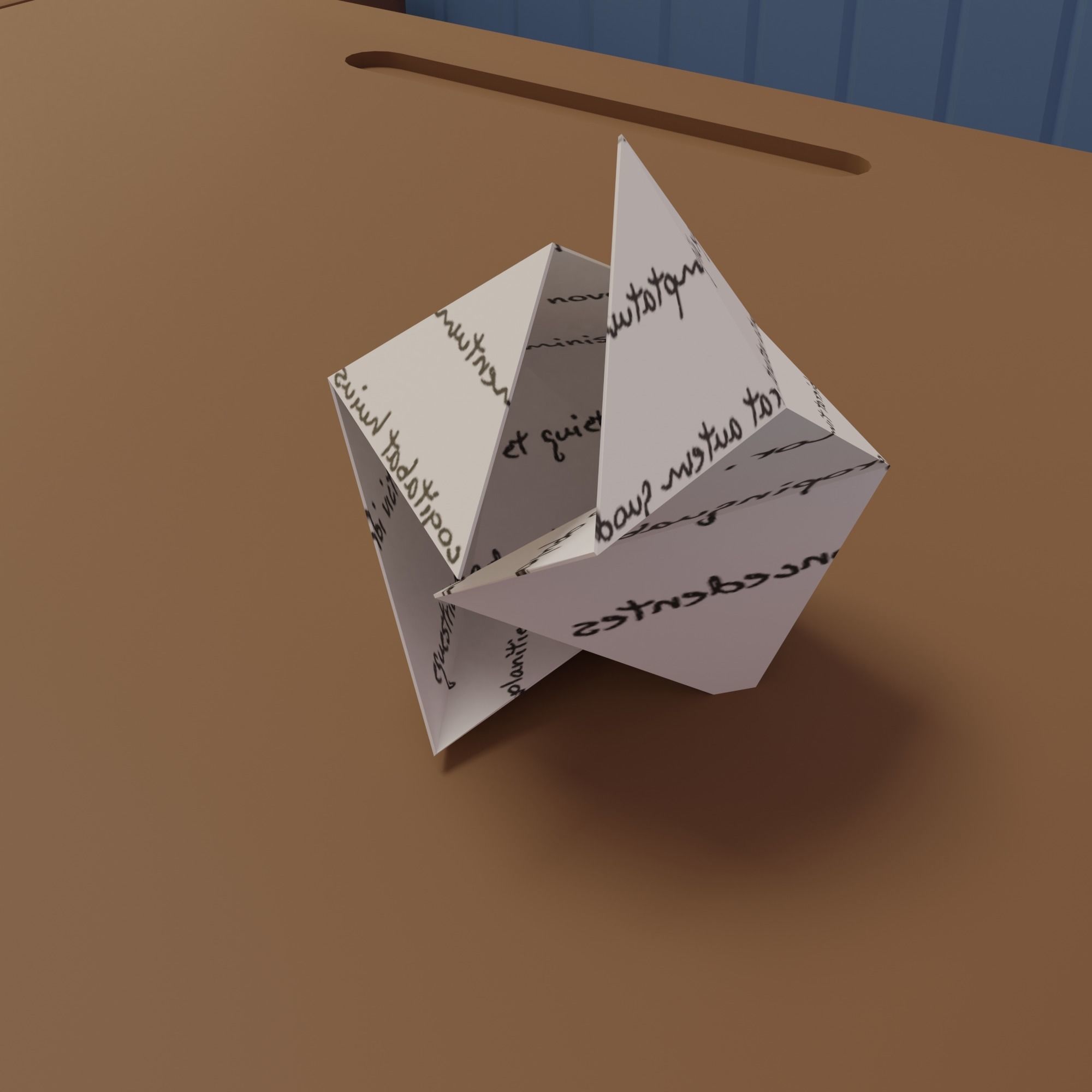 Classroom clock on wall Low-poly 3D model_14