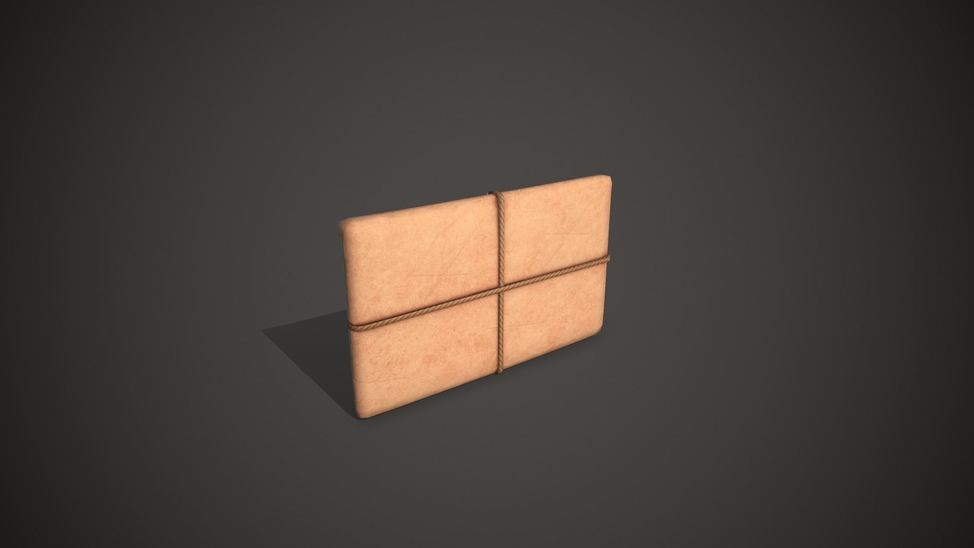 Envelope Old Letter Low-poly 3D model_3