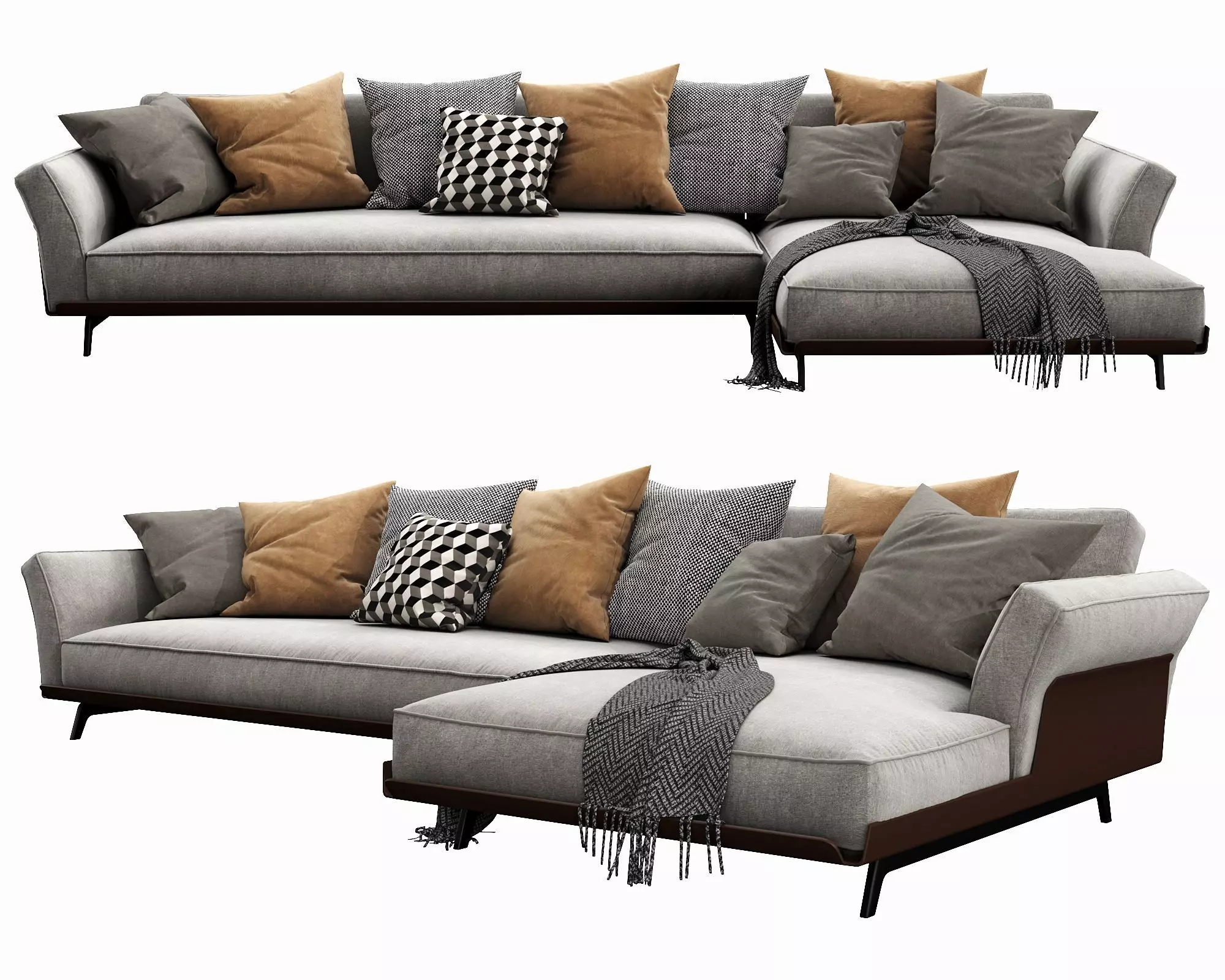 Flexform Este Chaise LOunge 3D model