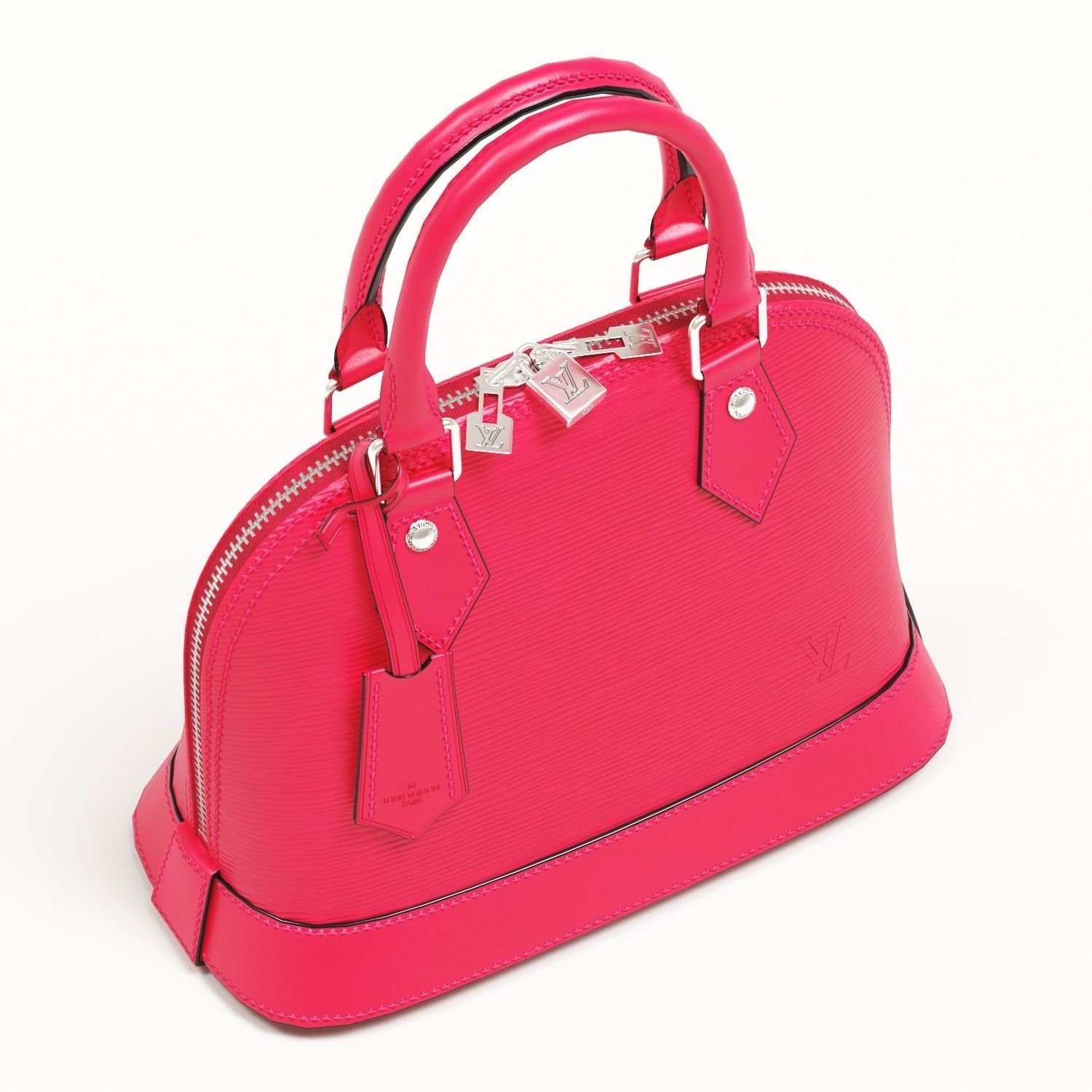 Louis Vuitton Alma BB Top Handle Bag in Epi Leather Warm Low-poly 3D model_5