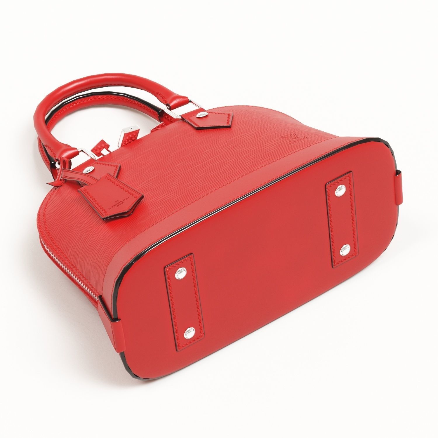 Louis Vuitton Alma BB Top Handle Bag in Epi Leather Warm Low-poly 3D model_19