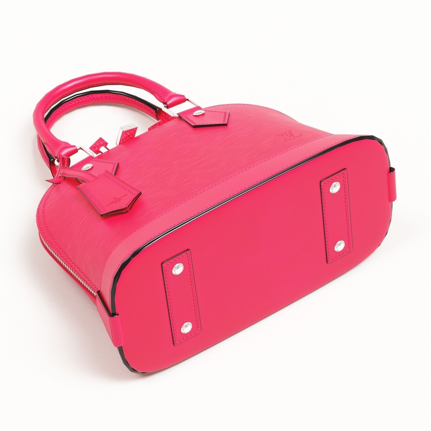 Louis Vuitton Alma BB Top Handle Bag in Epi Leather Warm Low-poly 3D model_7