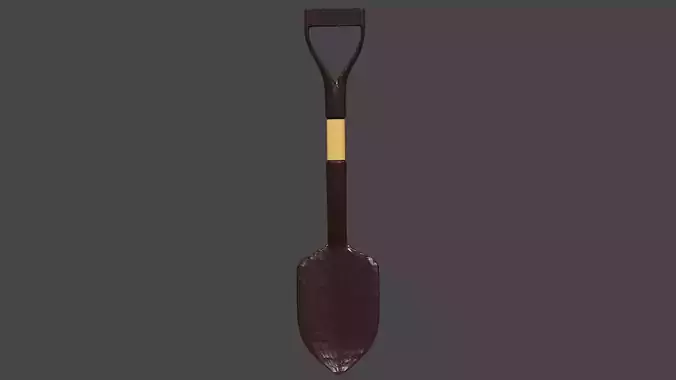 Simple Low Poly Spade 3D print model