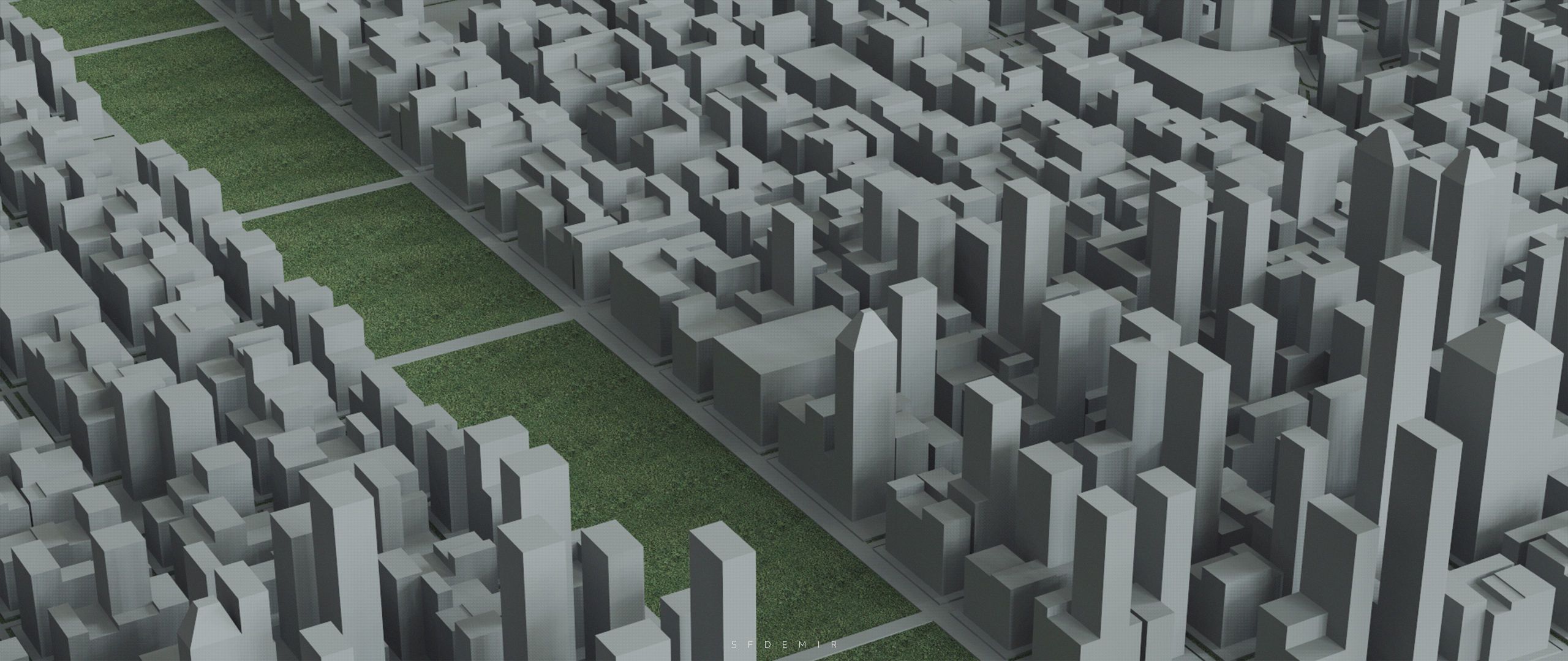 3D Printable City Block Model - STL 3D Model  Low-poly 3D model_8