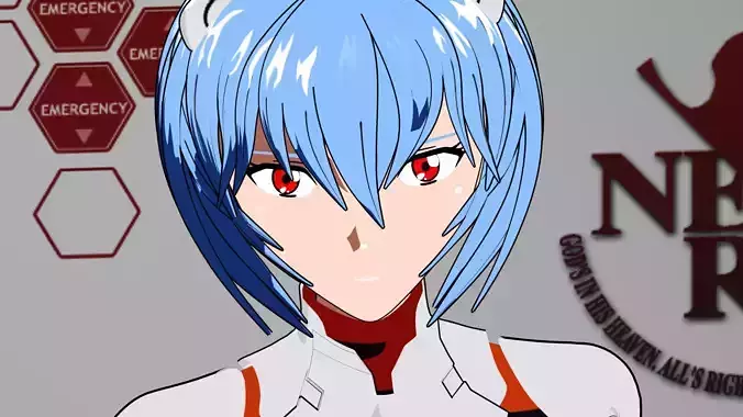 Rei Ayanami - Evangelion Character 3D model