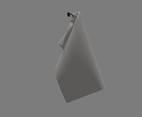  towel rack with towel Free low-poly 3D model