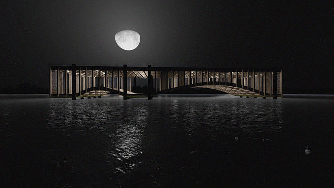 Modern Multipurpose Outdoor Space - Pavillion 3D model