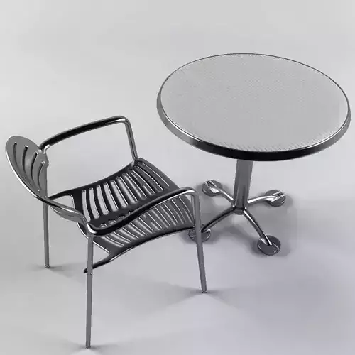 Toledo Stacking Chair and Pensi Table